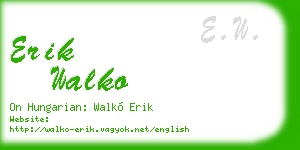erik walko business card