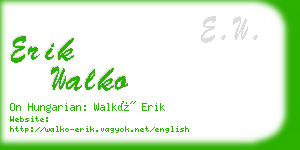 erik walko business card